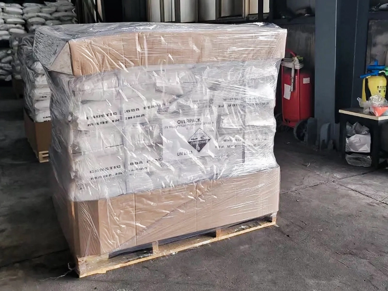 Caustic soda Flakes NaOH 96%-99% Sodium hydroxidepicture3