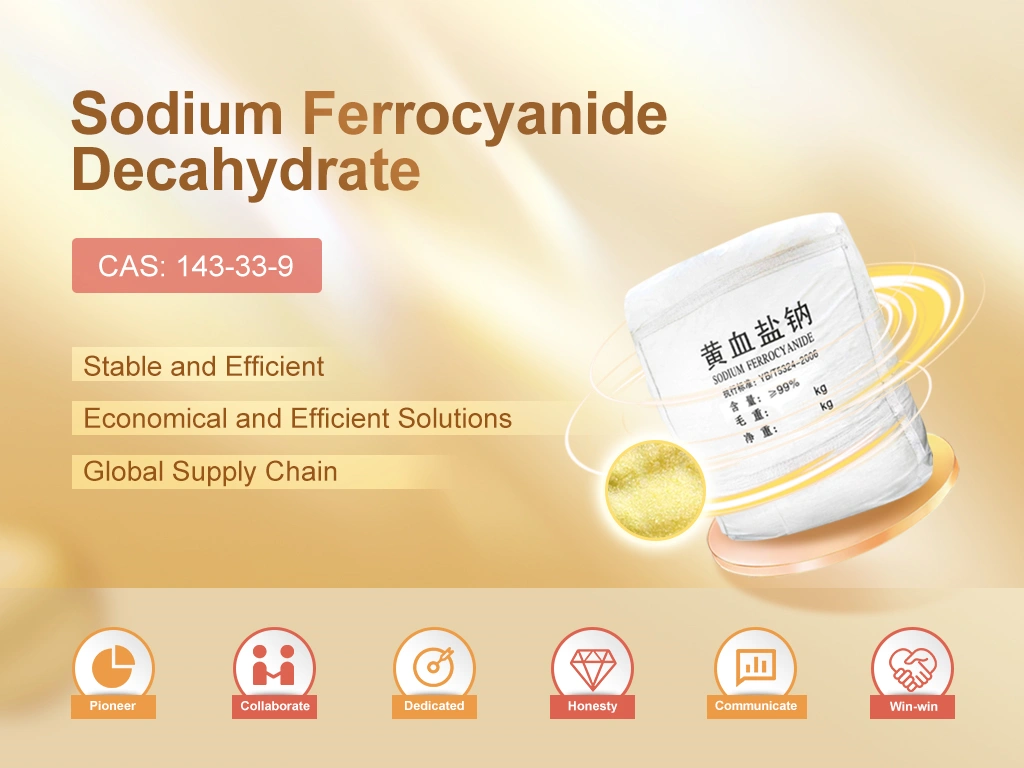 Sodium Ferrocyanide (CAS: 7646-85-7) - High Purity Chemical for Food, Mining, and Industrial Applications