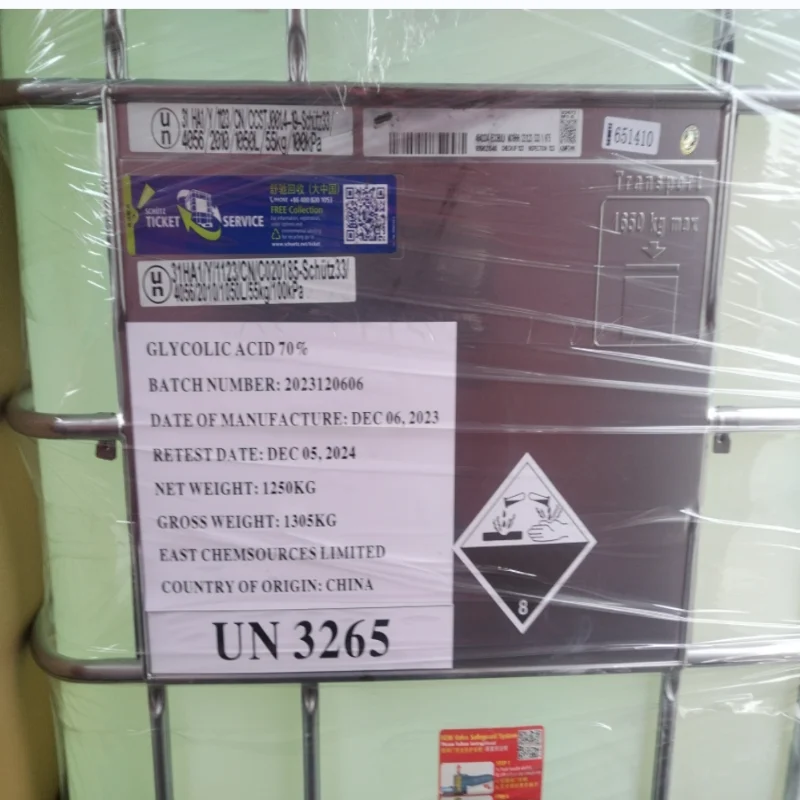 Industrial Grade 99% Glycolic Acid Powder /70% Liquidpicture4
