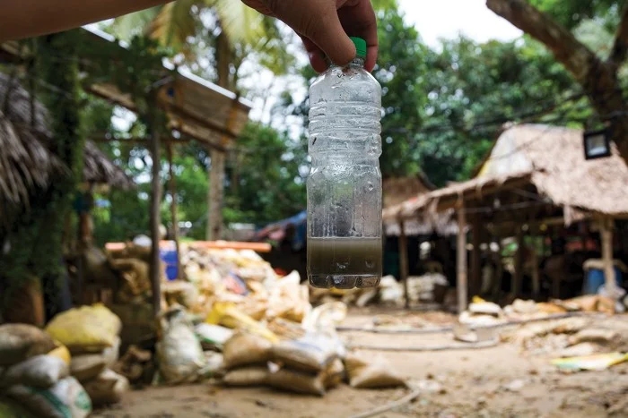 The Push to Mine Gold Without Mercury–often sodium cyanide mercury hydrogen peroxide metabisulfite small - scale gold mining artisanal extraction cyanidation operation Philippines free processing plant No. 3picture