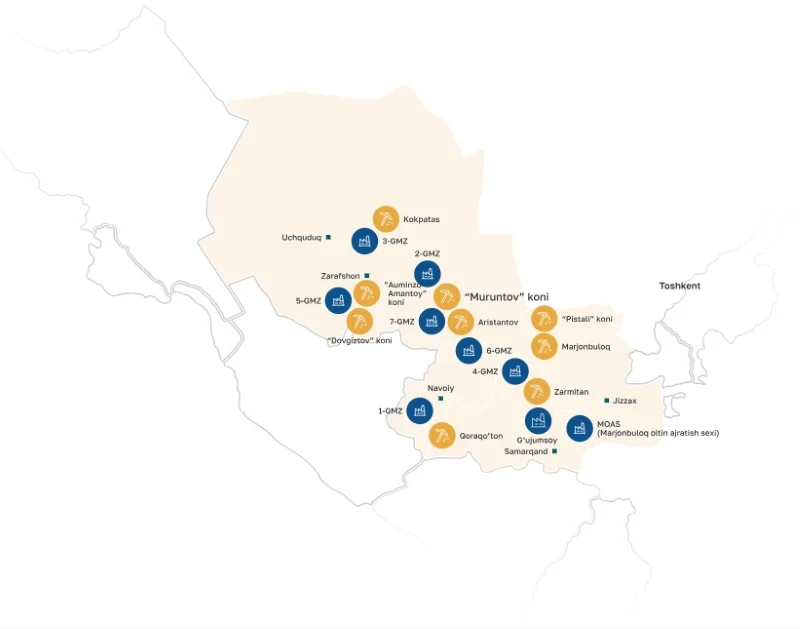 Uzbekistan: The Allure of the Golden Nation and Sino-Uzbek Trade Opportunities lUzbekistan Gold Reserves Muruntau Mine Industry Sino - Uzbek Cooperation Belt Road Initiative Sodium cyanide Mining Chemicals No. 2picture