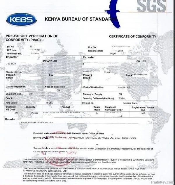 How to Purchase Sodium Cyanide from China and Import it Kenya? Chinese sodium cyanide supplier Kenya market Product quality qualifications Declaration Form (IDF) PVOC SGS inspection CoC certificate Hazardous chemical transportation Customs clearance Tariff tax No. 4picture